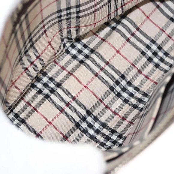 BURBERRY Shoulder Bag Leather Brown Silver Auth - Picture 11 of 16